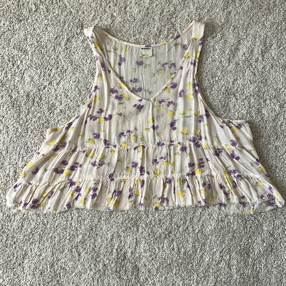 Free People cropped floral top